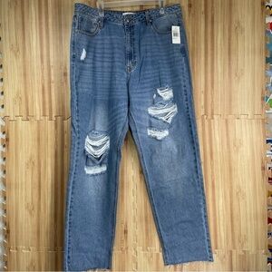 Vigoss Billie 90’s High Rise Distressed Ripped Denim Jeans size31